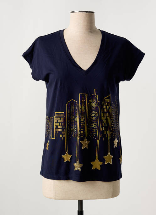 Tricou albastru LEO & UGO femeie