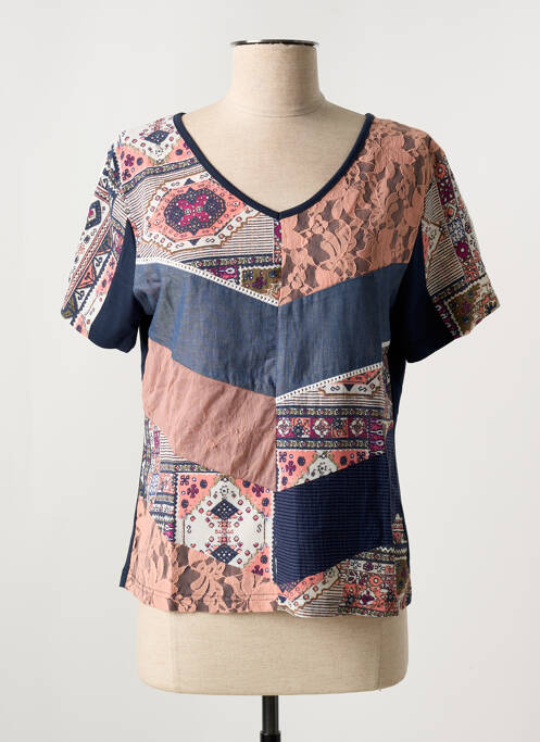 Tricou albastru FIGURE LIBRE femeie