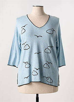 Pulover albastru LEO & UGO femeie