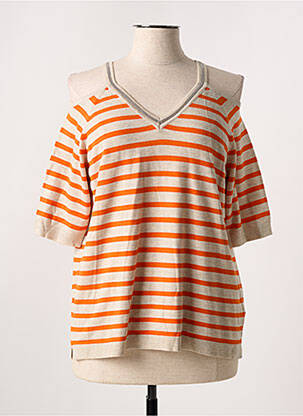 Pulover portocaliu LEO & UGO femeie