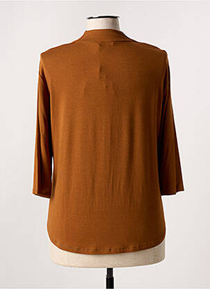 Tricou mâneci 3/4 mâneci 3/4 maro DIVAS femeie