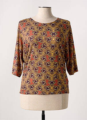 Tricou mâneci 3/4 mâneci 3/4 galben DANIELA COOL femeie
