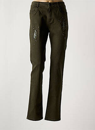 Blugi cu croială slim verde FARFALLA ROSSO femeie