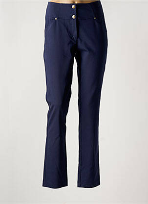 Pantalon slim talie înaltă talie înaltă albastru FILIPINE LAHOYA femeie