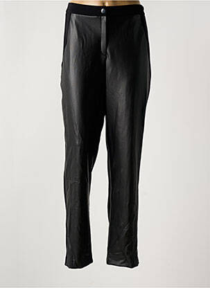 Pantalon slim talie elastică mărime normală negru JEAN DELFIN femeie