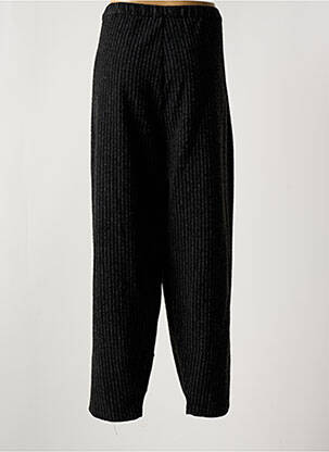 Pantalon drept țesătură crep talie înaltă negru KOKOMARINA femeie
