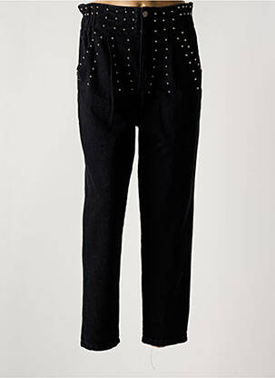 Blugi cu croială dreaptă negru LEO & UGO femeie