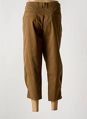 Pantalon 7/8 talie cu cleme mărime normală maro AQUAJEANS femeie