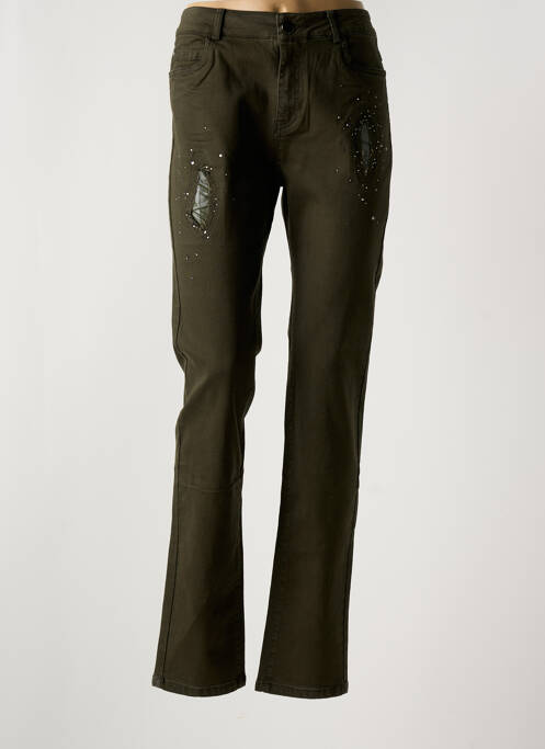 Blugi cu croială slim verde FARFALLA ROSSO femeie