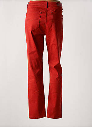 Pantalon slim buzunare portocalie YZY femeie