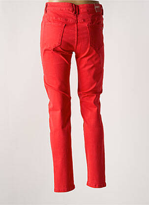 Pantalon slim buzunare roșu NORFY femeie