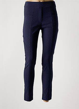 Pantalon slim talie elastică albastru HALOGENE femeie