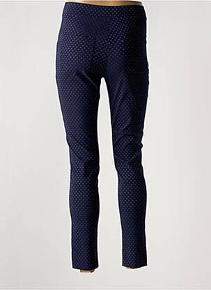 Pantalon slim talie elastică albastru HALOGENE femeie