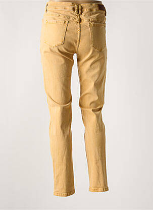 Pantalon slim buzunare galben NORFY femeie