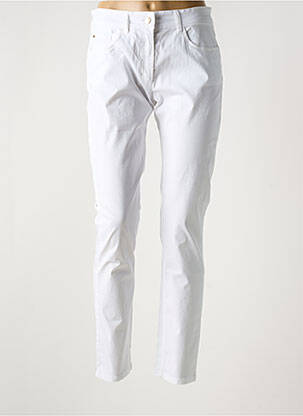 Pantalon slim buzunare alb ZERRES femeie