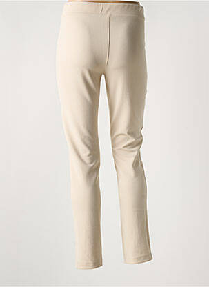 Pantalon slim talie elastică bej FEMMES JE VOUS AIME femeie