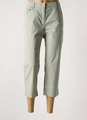 Pantalon trei sferturi buzunare verde ZERRES femeie
