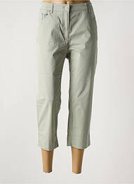 Pantalon trei sferturi buzunare verde ZERRES femeie