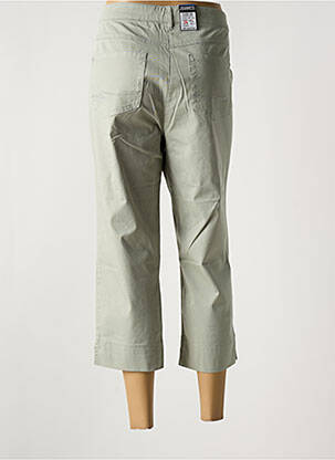 Pantalon trei sferturi buzunare verde ZERRES femeie