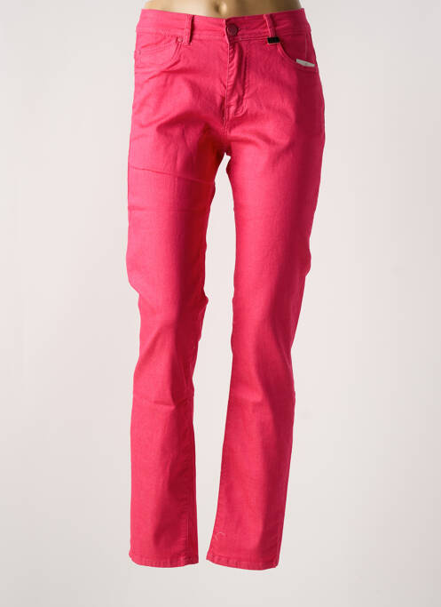 Pantalon slim roz JEAN DELFIN femeie