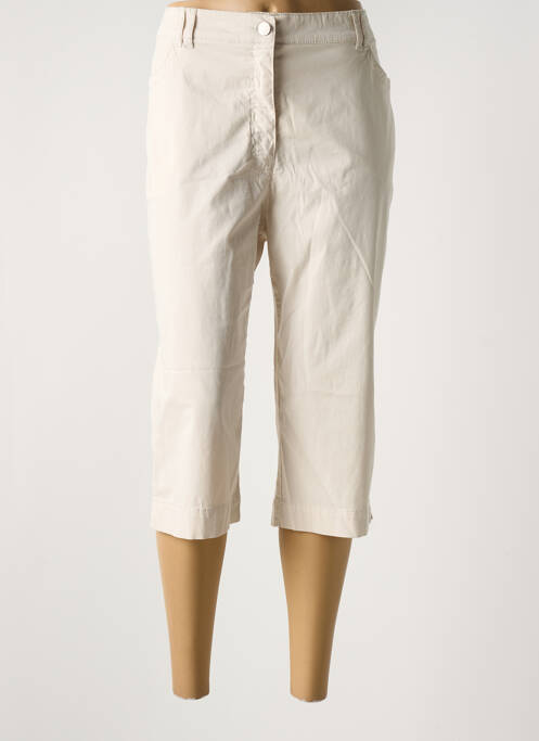 Pantalon trei sferturi croială dreaptă bej STARK femme