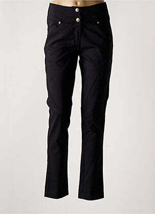 Pantalon slim talie înaltă talie înaltă negru FILIPINE LAHOYA femeie