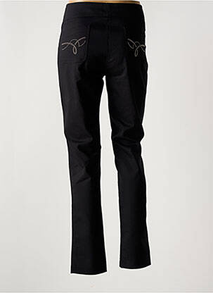 Pantalon slim talie înaltă talie înaltă negru FILIPINE LAHOYA femeie