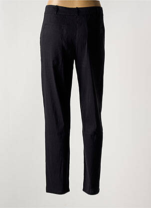 Pantalon chino închidere cu fermoar sub clapetă cu nasturi talie înaltă negru KOKOMARINA femeie