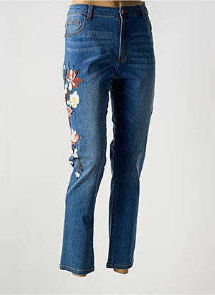 Blugi cu croială slim albastru LEO & UGO femeie