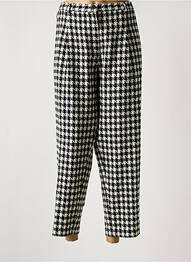 Pantalon 7/8 talie cu cleme mărime normală negru ALAIN MURATI femme