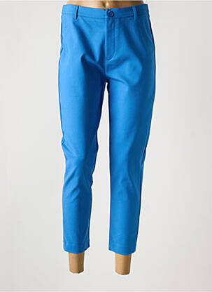 Pantalon 7/8 talie cu cleme mărime normală albastru MARINA V femeie