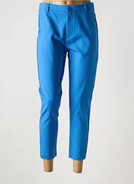 Pantalon 7/8 talie cu cleme mărime normală albastru MARINA V femeie