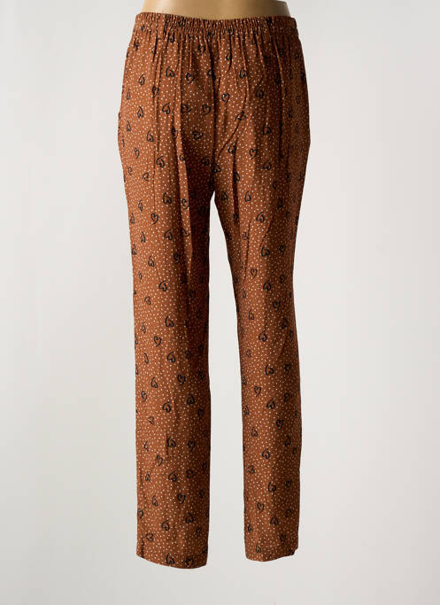 Pantalon drept maro DIVAS femeie