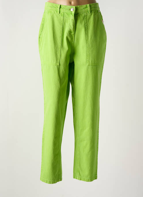 Blugi cu croială dreaptă verde AGATHE & LOUISE femeie