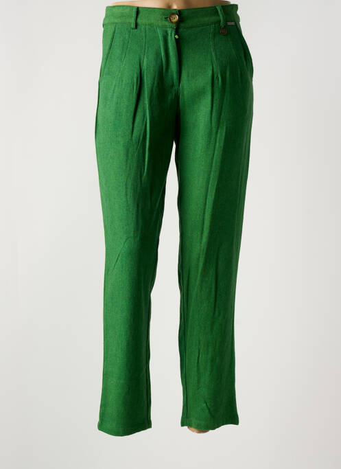 Pantalon chino verde AGATHE & LOUISE femeie