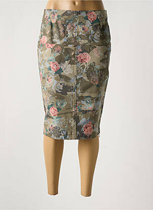 Fustă midi bej FEMMES JE VOUS AIME femeie