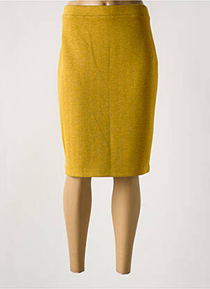 Fustă midi galben DIVAS femeie