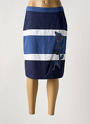 Fustă midi albastru FIGURE LIBRE femeie