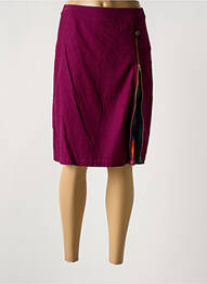 Fustă midi croială dreaptă violet AURA BY FIGURE LIBRE femeie