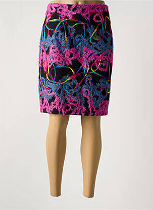 Fustă midi violet UN TEMPS POUR ELLE femeie