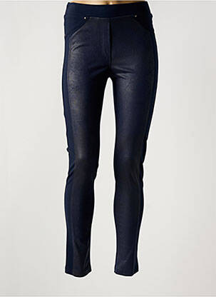 Pantalon slim albastru FEMMES JE VOUS AIME femeie