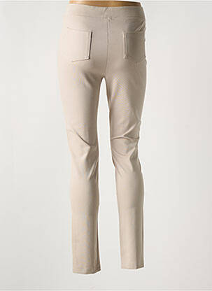 Pantalon slim talie elastică bej FEMMES JE VOUS AIME femeie