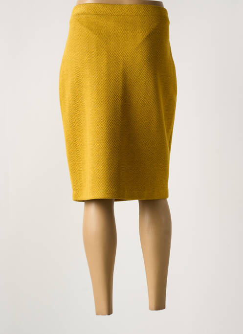 Fustă midi galben DIVAS femeie