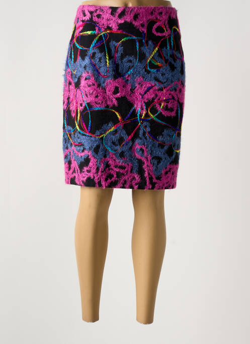 Fustă midi violet UN TEMPS POUR ELLE femeie