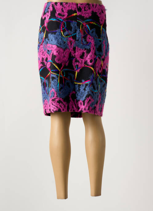 Fustă midi violet UN TEMPS POUR ELLE femeie