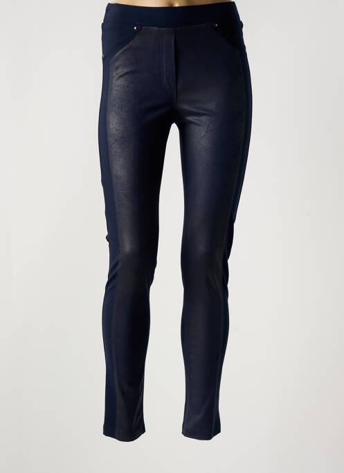 Pantalon slim albastru FEMMES JE VOUS AIME femeie
