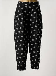 Pantalon drept talie înaltă talie înaltă negru KOKOMARINA femme