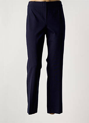 Pantalon slim talie elastică talie înaltă albastru MODE DE PARIS femeie