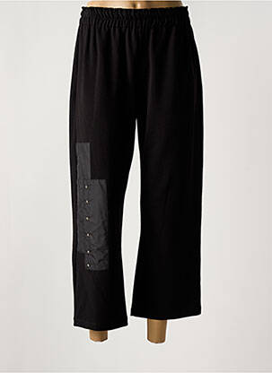 Pantalon 7/8 talie elastică mărime normală negru ALAIN MURATI femeie