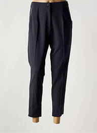 Pantalon 7/8 talie cu cleme mărime normală albastru ALAIN MURATI femme